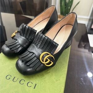 Gucci Marmont Black loafers size 36